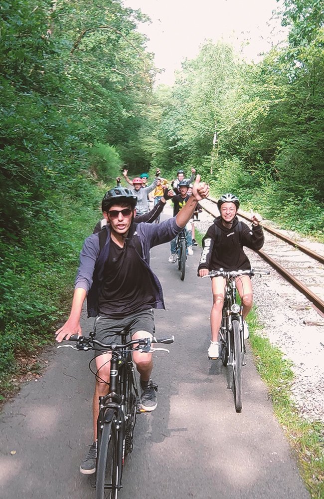 vélo balade camp nature jeunesse